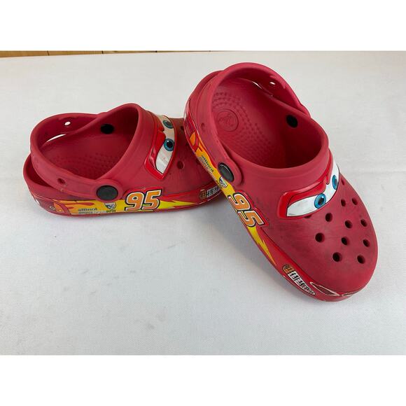 Lightening McQueen Children's Crocs- Size 12 - Picture 1 of 5